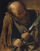 Georges de La Tour The apostle Thomas oil painting reproduction
